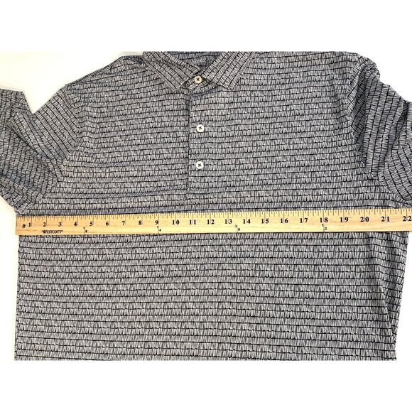 Johnnie O Millard Golf Polo Men’s Medium Heather Black Stretch Performance - Picture 14 of 16